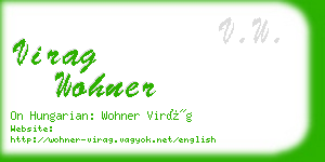 virag wohner business card